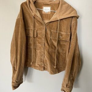 American Eagle Outfitters Tan Utility Jacket Corduroy